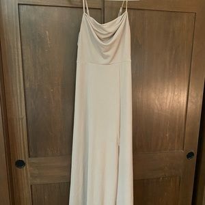 Birdy Grey Ash Dress in Crepe Taupe